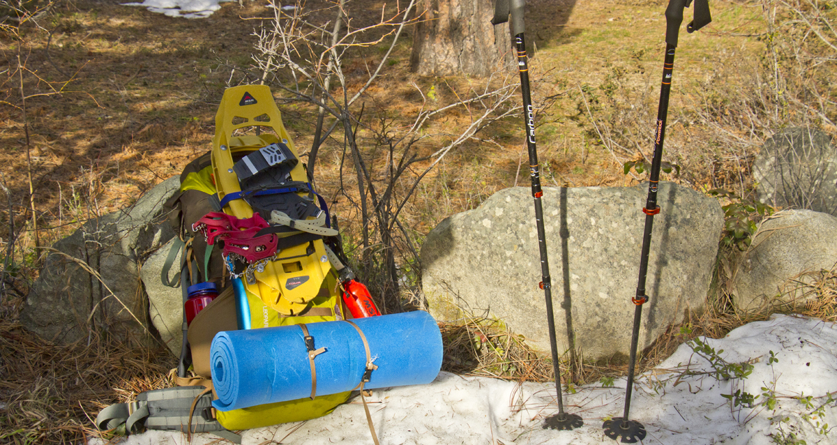 backpacking gear, snowshoeing, ultra-light backpacking