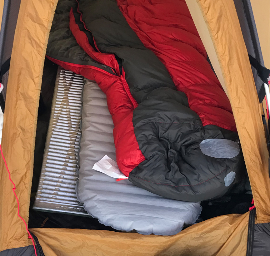 sleeping bag and sleeping pad system