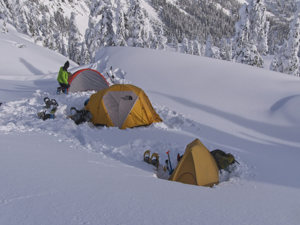 Using a 3 clearance season tent in winter