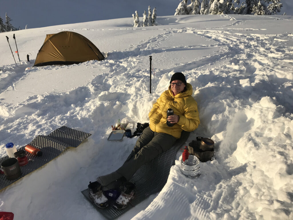 enjoying the snow