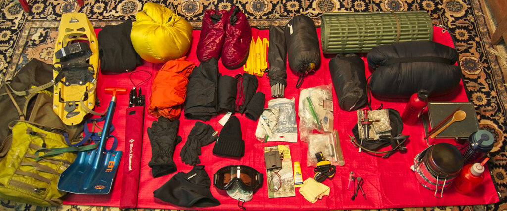 Winter camping gear checklist