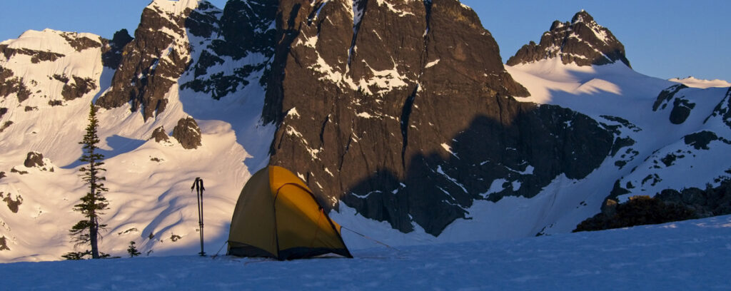 4-season tent in alpine terrain