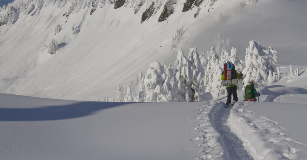 snowshoeing in the cascade mountains