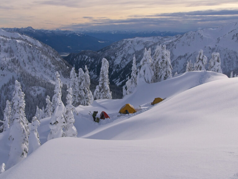 The Fifteen Essentials for Winter Backpacking - Winter Backpacking Campsite1 768x577