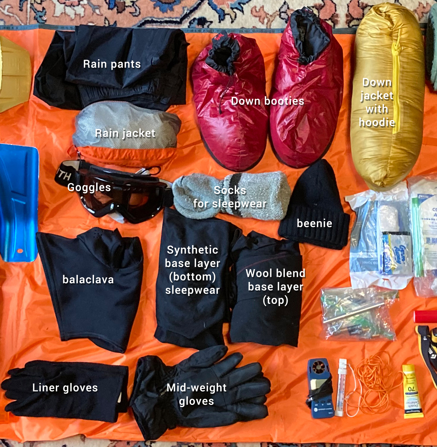 What's in My Winter Backpack - Winter Camp Clothes With Labels