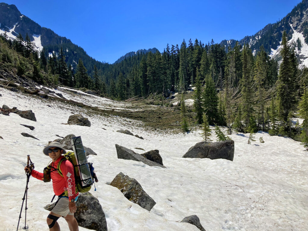 avalanche near Surprise Lake