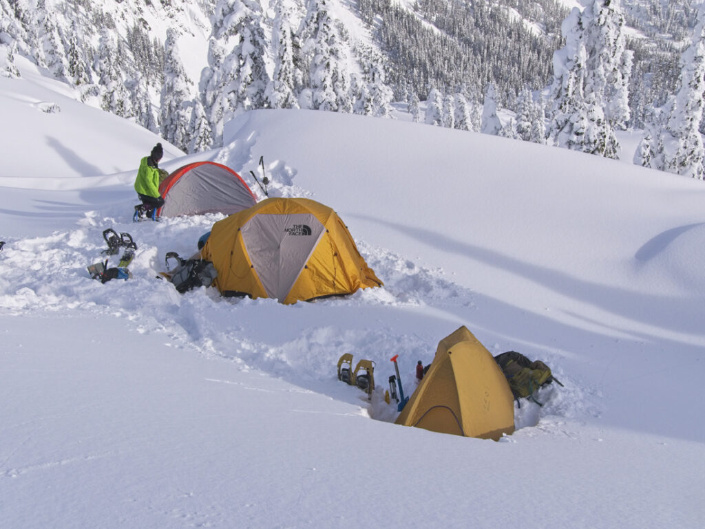 Cold Weather Snow Camping  Winter Camping on Denali Peak Trip