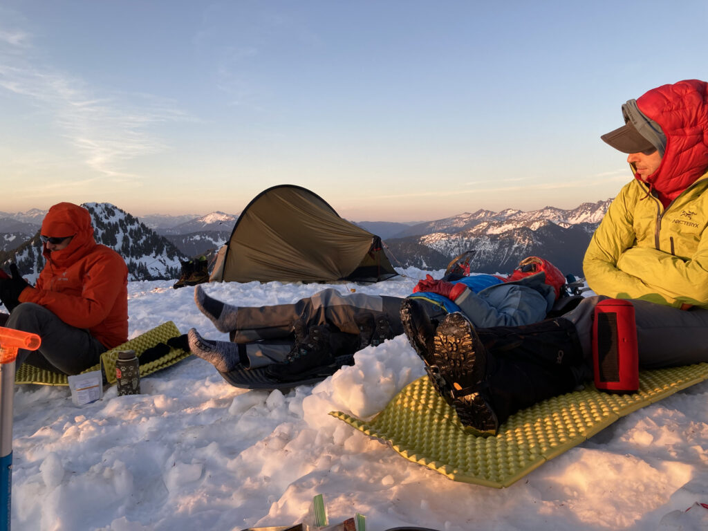 Staying warm at camp