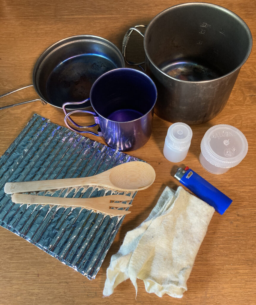 winter backpacking cooking gear