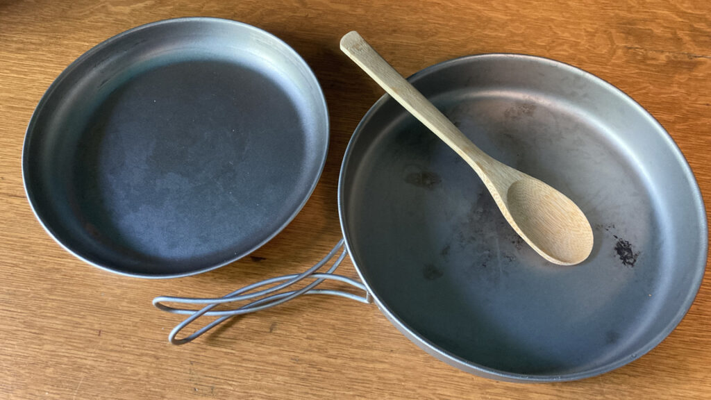 backpacking skillet and plate