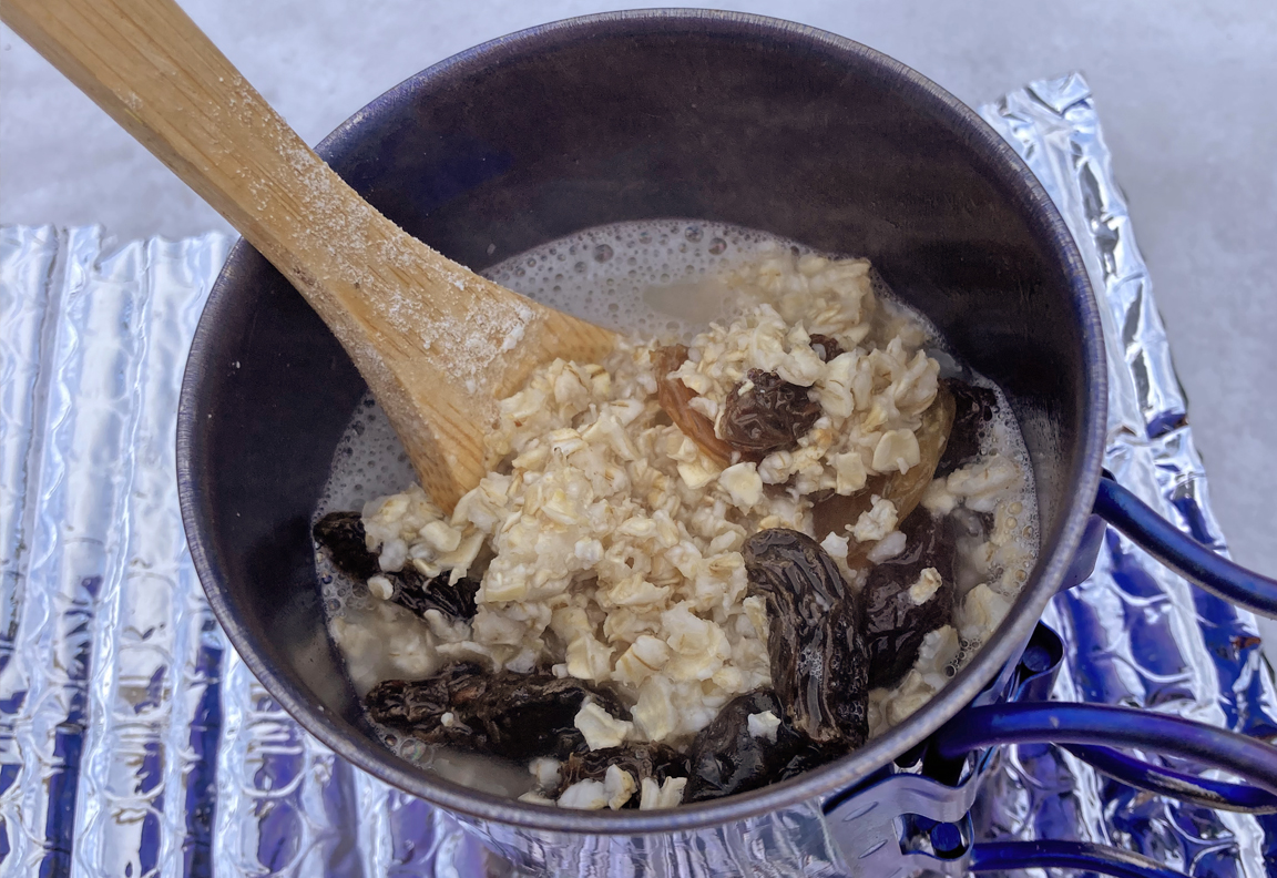 oatmeal and dried fruit