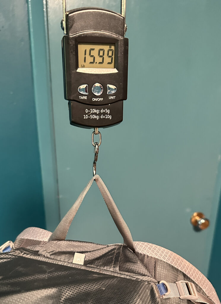 Average base weight for my summer pack