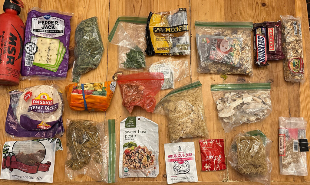 Extra food from 5-day trip