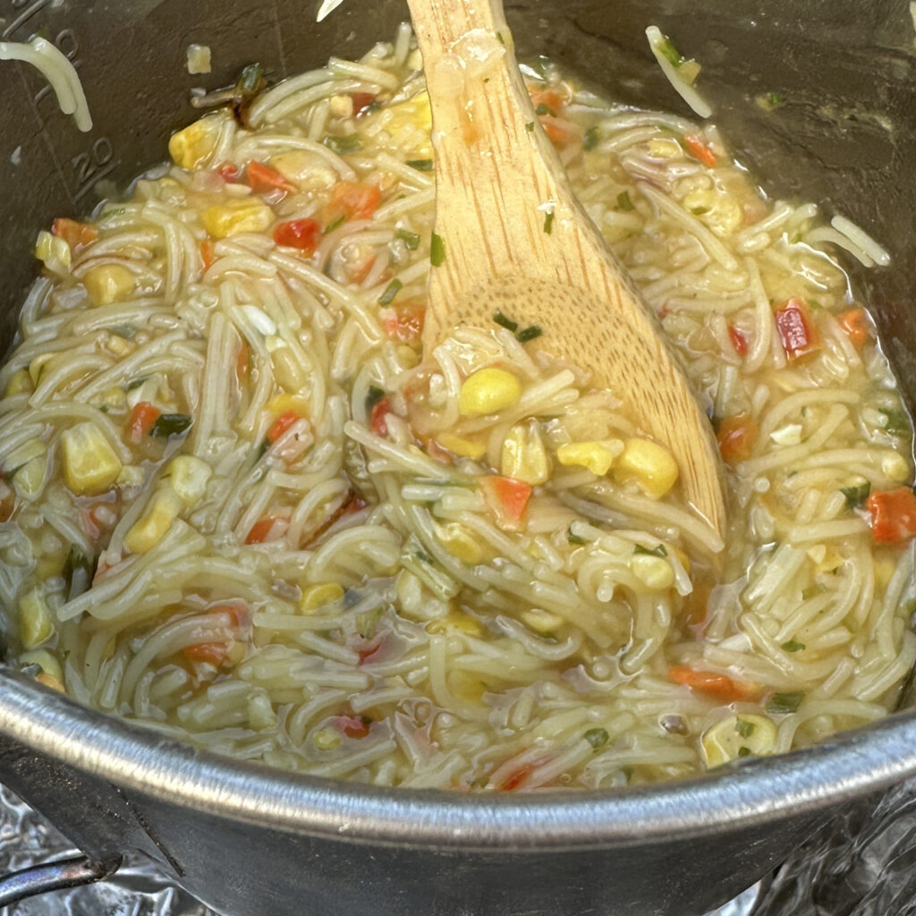 corn chowder with vermicelli