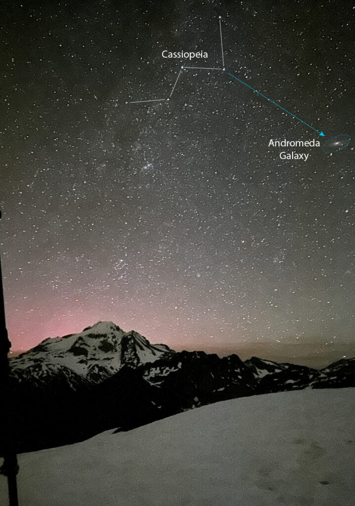 cassiopeia and andromeda-galaxy