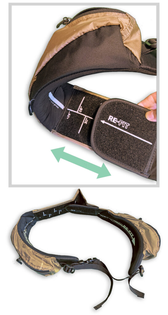 backpack hip belt adjustment
