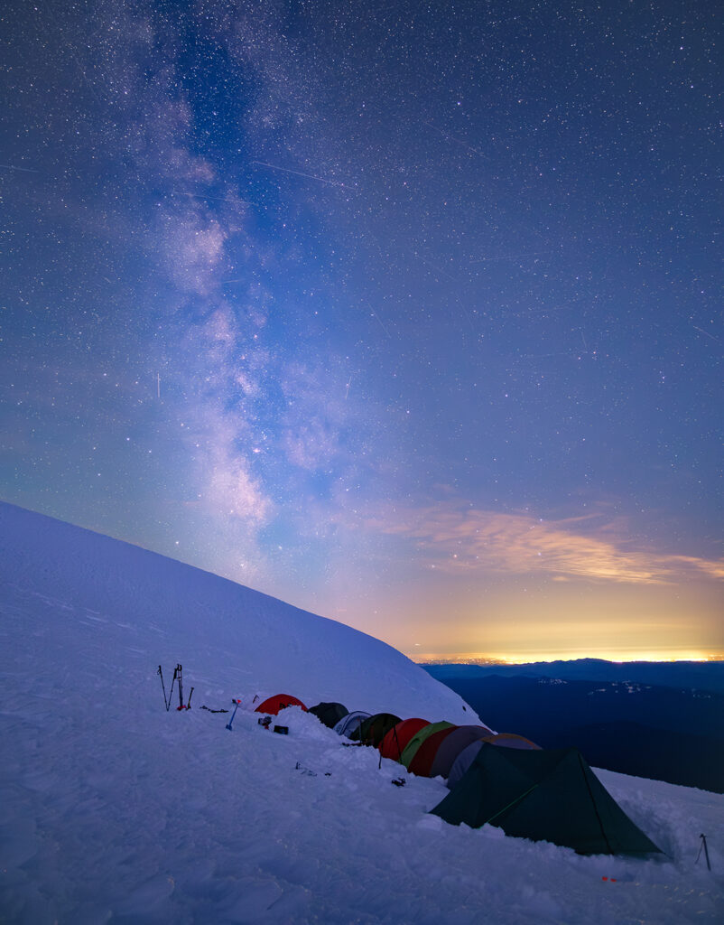 Night sky taken with Mirrorless camera. Notice the greater detail and picture quality.